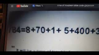 Very Old  Bible Code Showing the Year of the Massacre  in 5784 in Bible  Code Rabbi Glazerson