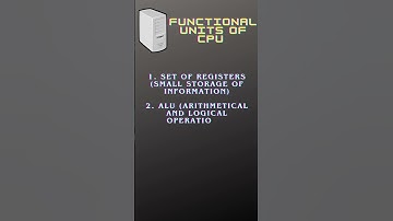 ICT Functional units of CPU | UGC NET PAPER 1 | Mc Graw Hill