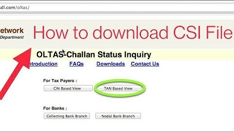 How to download CSI (Challan Status Inquiry) file for TDS/TCS Return...