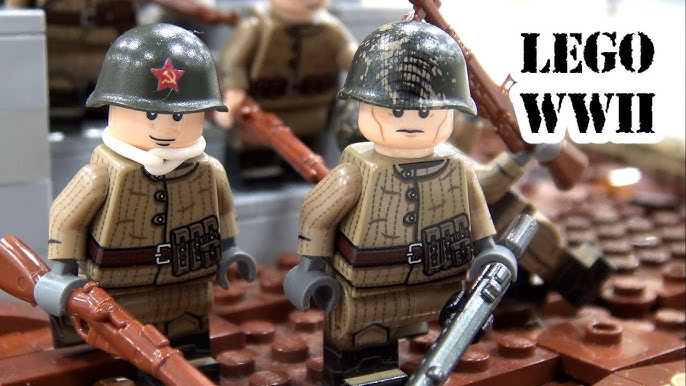 WW2 Soviet Winter Soldiers x10 — Brick Block Army