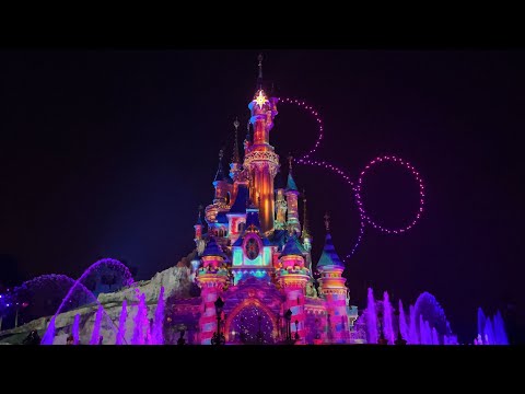 [4K] NEW Disney D-Light - Full Show (with 200 drones) - Disneyland Paris 30th Anniversary 2022