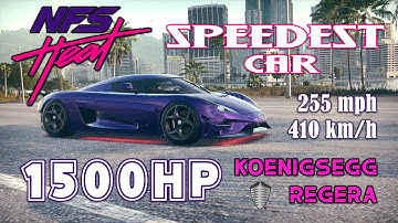 Free Run with KOENIGSEGG REGERA Fastest Car in NFS HEAT