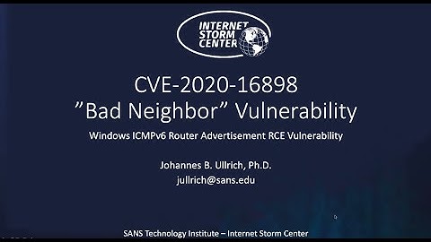What you need to know about CVE-2020-16898 (Bad Neighbor)