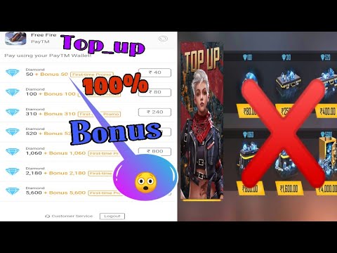 Free Fire Top Up Trick Free Fire Top Up And Get 100 Bonus Diamond Garena Top Up Center Youtube