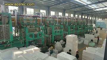 Automatic EPS silo system running in the EPS foam package manufacturer