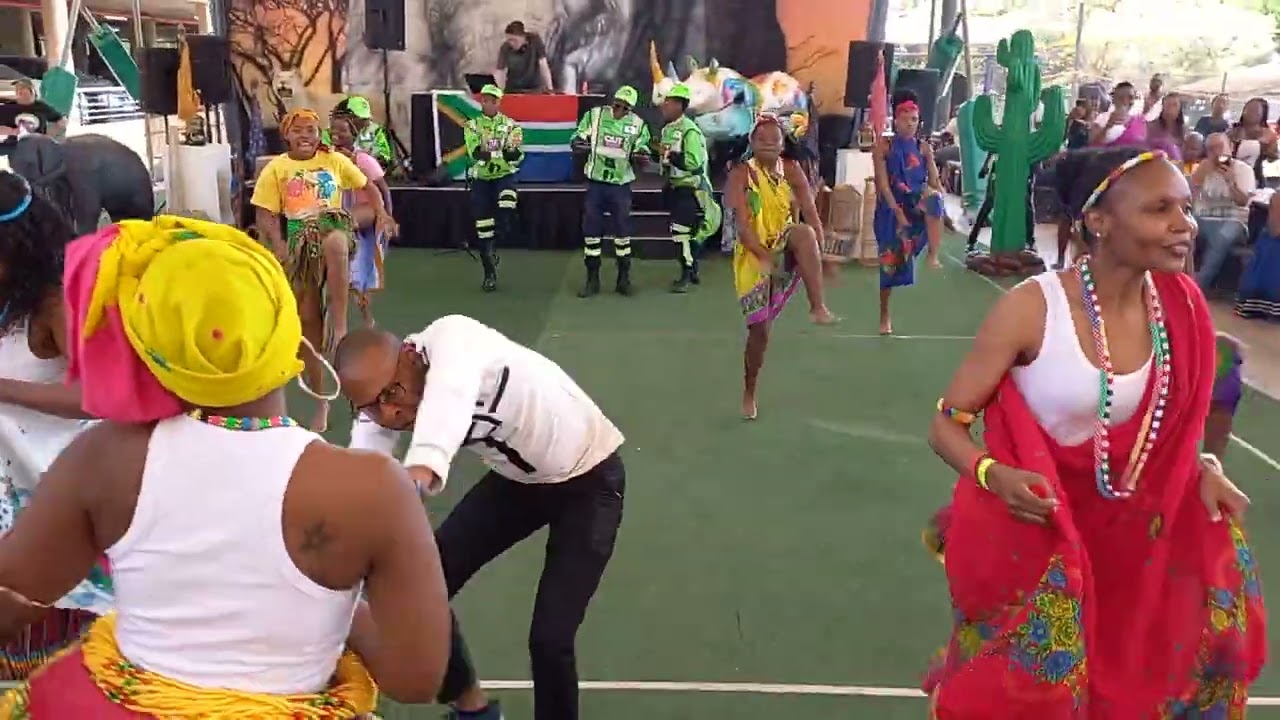 Modern Tsonga dancers @outsurance cultural day