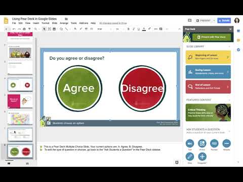 Getting Started with Pear Deck to Make Your Google Slides Presentations Interactive