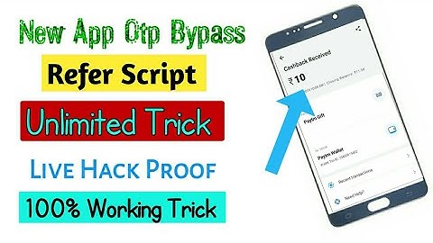 New App with Otp Bypass Refer script 🔥Refer bypass script loot😱