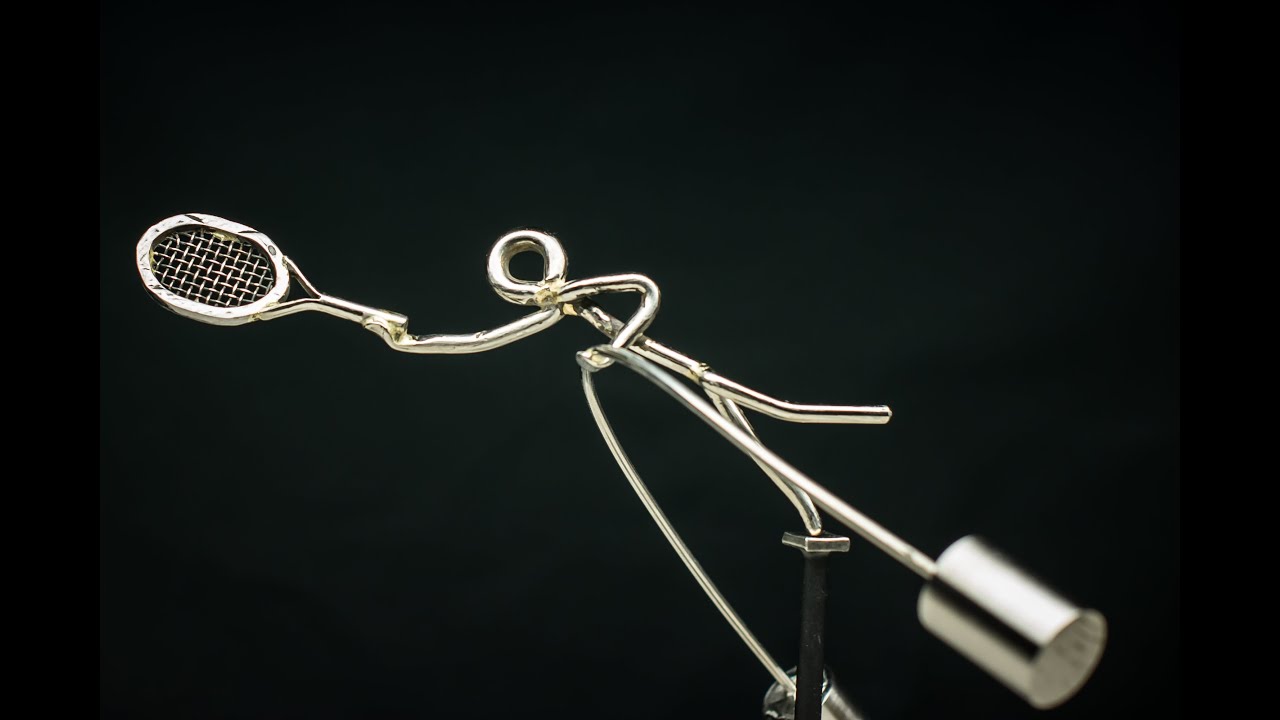 Tennis Player Balancing Desk Toy Sculpture YouTube