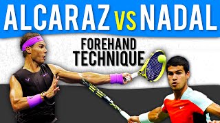 Carlos Alcaraz Vs Rafael Nadal: Forehand Technique Comparison