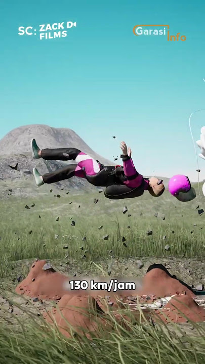 fell at a speed of 130 km/h but still alive