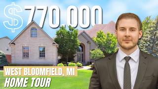 What $770K Gets You in West Bloomfield, MI | Backyard Pool Oasis Tour!