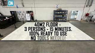 40 m² Raised Exhibition Floor Installed in Just 15 Minutes | Stand On Floor Time Lapse
