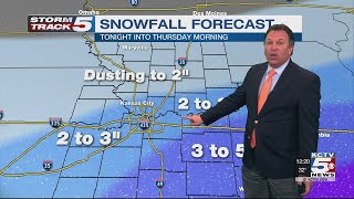FORECAST: Light snow possible overnight