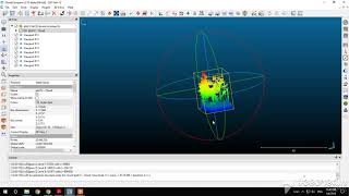 3D animation of point cloud dataset (Lidar)
