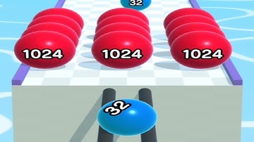BALLRUN 2048 GAME - All levels mobile gameplay walkthrough android, ios
