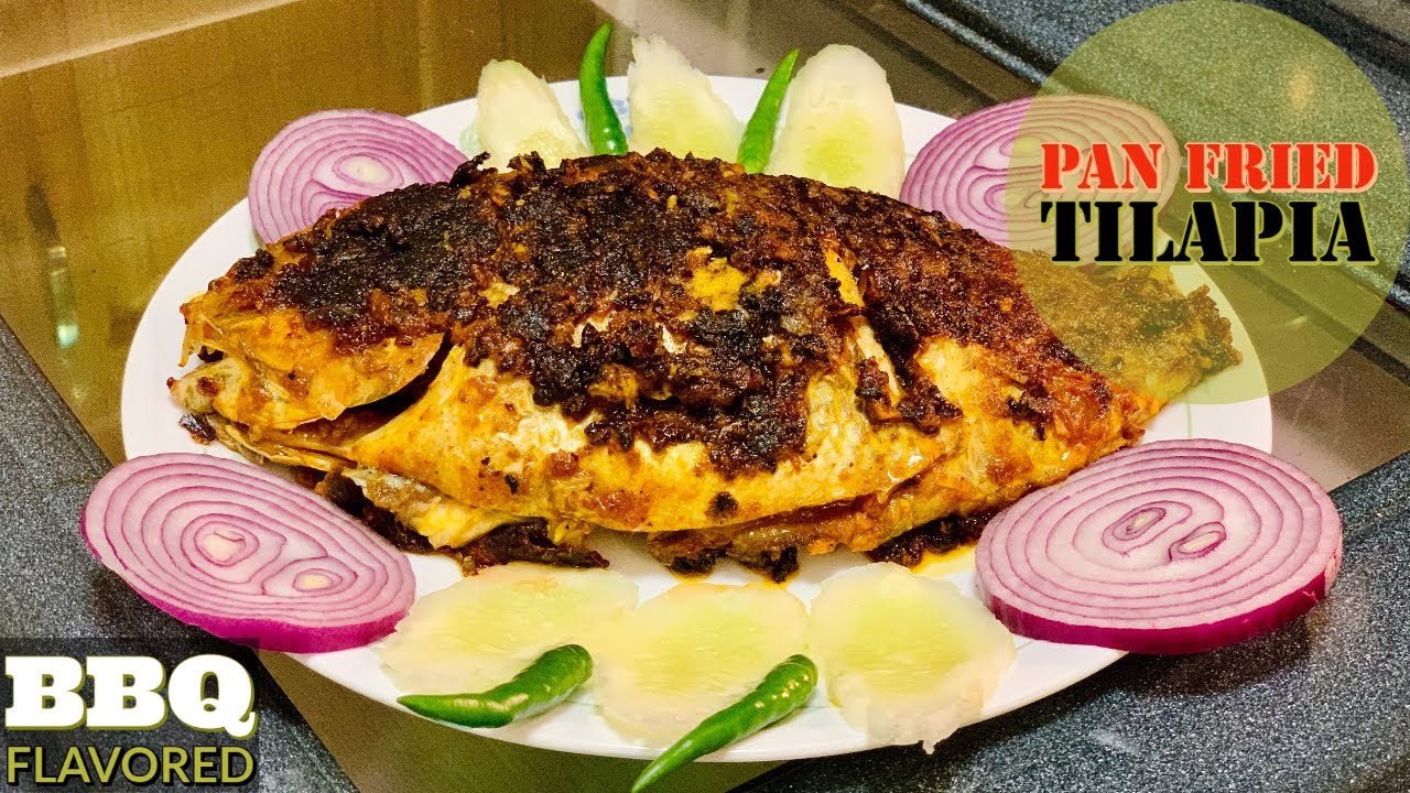 Pan Fried Tilapia (BBQ Flavored) | BBQ Flavored Pan Fried Tilapia | Salankara Sen