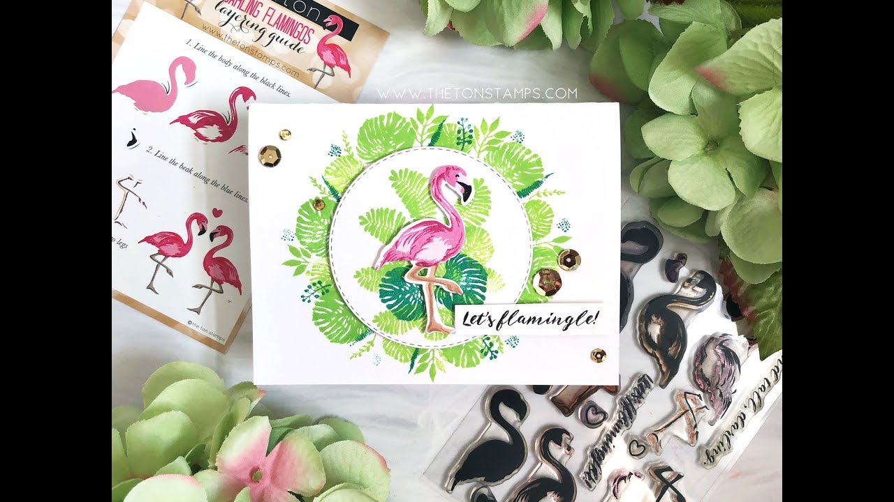 Let's Flamingle! - Darling Flamingos + Mini Wild Florals - YouTube