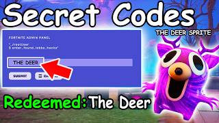 30 Fortnitemares 2026 ADMIN PANEL CODES in FORTNITE SEASON 4 SPRITE CODES! (New Secret Codes) News