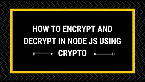 How to Encrypt and Decrypt string in Node JS using Crypto Module using key | Cryptography