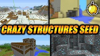 INSANE STRUCTURES SURVIVAL SEED!! - Minecraft Console Edition Amazing Survival Seed!!