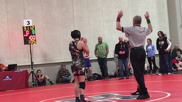 Minnie Conner wins first round in TN state AAU wre...