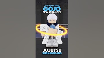 GOJO’S ALL NEW CHANGES!! #jujutsushenanigans #roblox #foryou #jjk #jjs #gojo