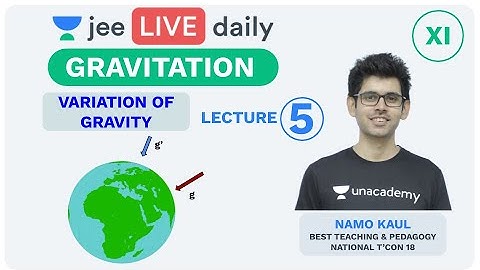 JEE Mains: Gravitation - L 5 | Variation of Gravity | IIT Physics | Unacademy JEE | Namo Sir