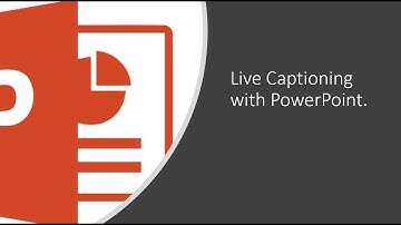 Live Captioning and Subtitles in Powerpoint