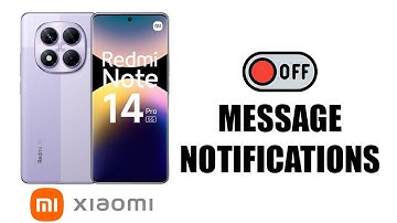 How To Disable Text Message Notifications On Redmi Note 14 / 14 Pro+