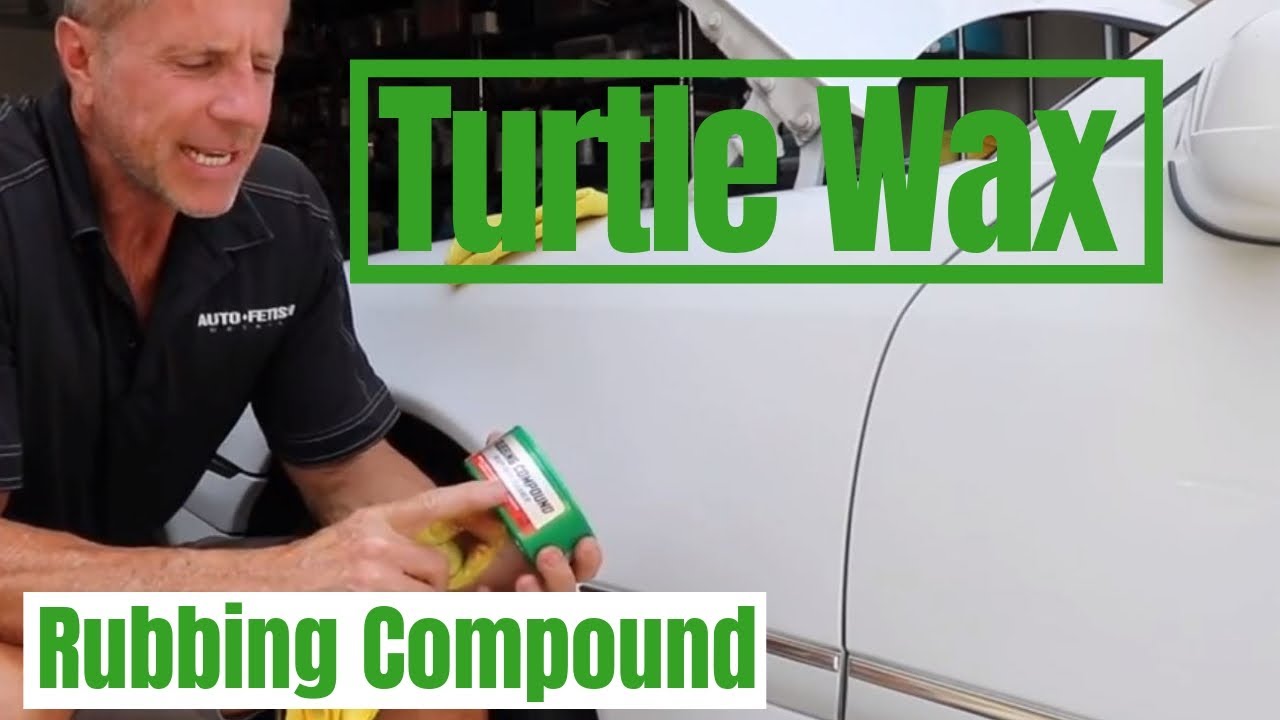 Turtle Wax Rubbing Compound: Removing car paint scratches 