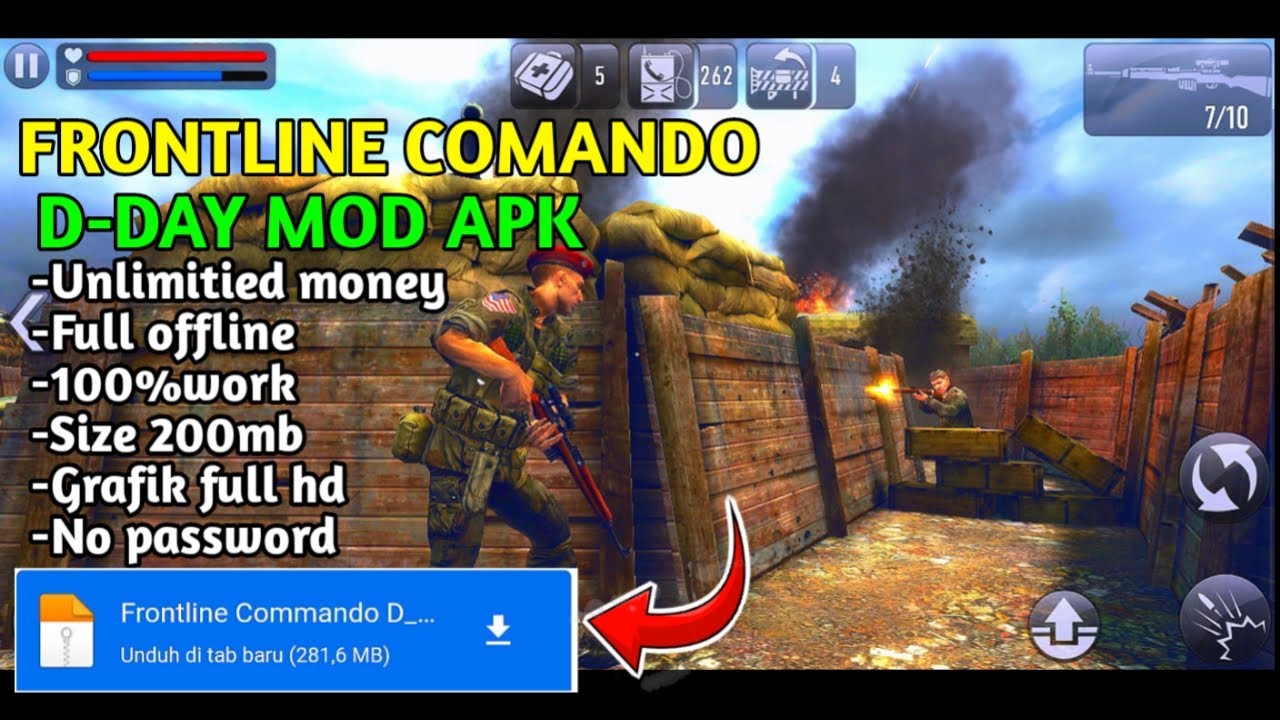 DOWNLOAD GAME FRONTLINE COMANDO DDAY MOD APK TERBARU 2025 GAME