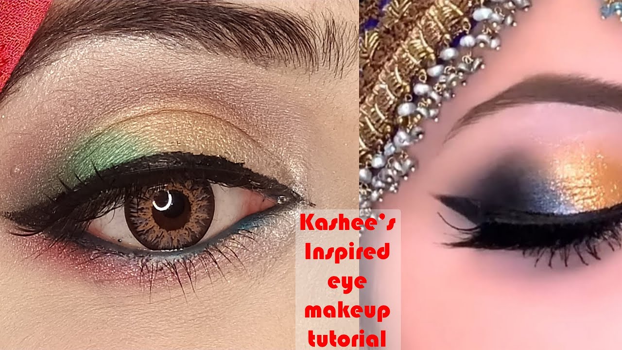 Kashee's Inspired Bridal Eye Makeup Trying to do eye makeup like
