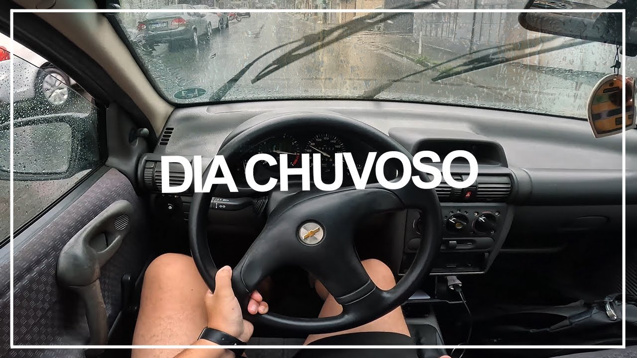 DIRIGINDO em UM DIA CHUVOSO [4K] | CORSA WIND 1.8 MPFI - POV