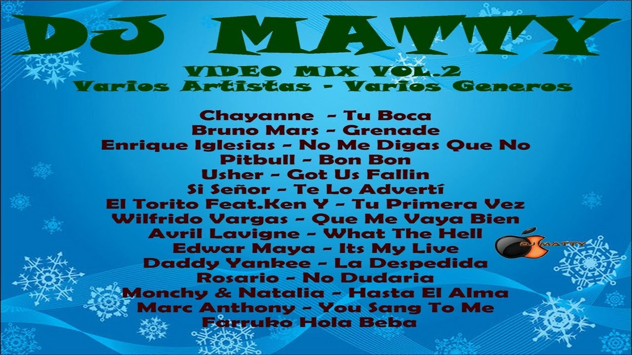 🔛🎧🎶Dj Matty Presenta - VIDEO MIX VOL.02 - Varios Géneros 👀 - YouTube