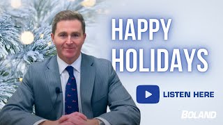 2021 Holiday Message From Sean Boland