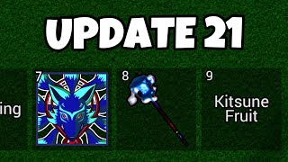 Update 21 New Kitsune Fruit is Here Trailer and New Sword.. ( Blox Fruits )