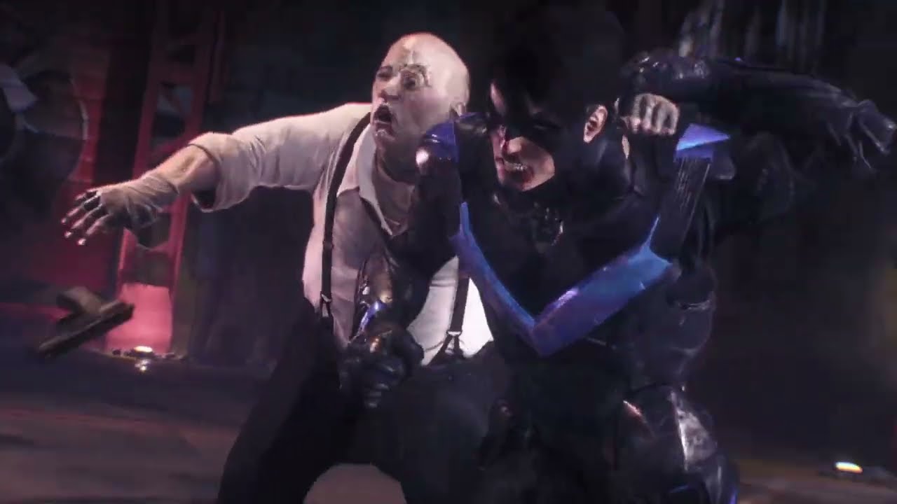 "The Flying Graysons" - Batman And Nightwing Defeat The Penguin | Batman: Arkham Knight