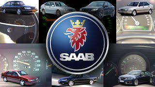 Saab 900 vs 9000 vs 9-3 vs 9-5 Acceleration Battle | 0-100