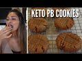 3 INGREDIENT MOIST KETO PEANUT BUTTER COOKIES I Easy & Simple Low Carb Recipe! ONLY 3g Net Carbs!