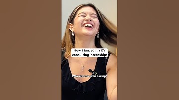 How I landed my EY consulting internship in second year #intern #consulting #internship #career
