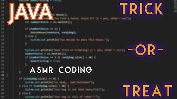 ASMR Coding lo-fi | Trick-or-Treat simulator in Java