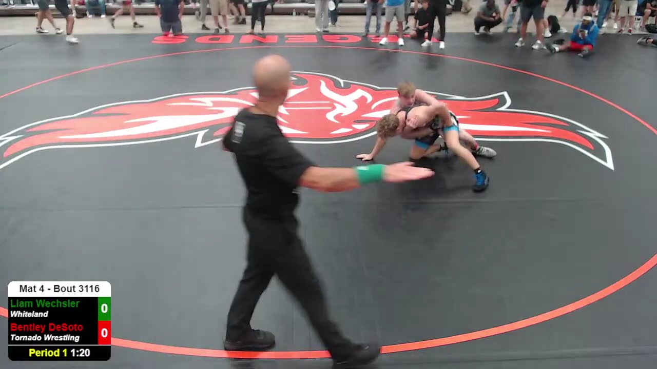 2025 IHPO 129lbs - Liam Wechsler (Whiteland) over Bentley DeSoto (Tornado Wrestling) (F 