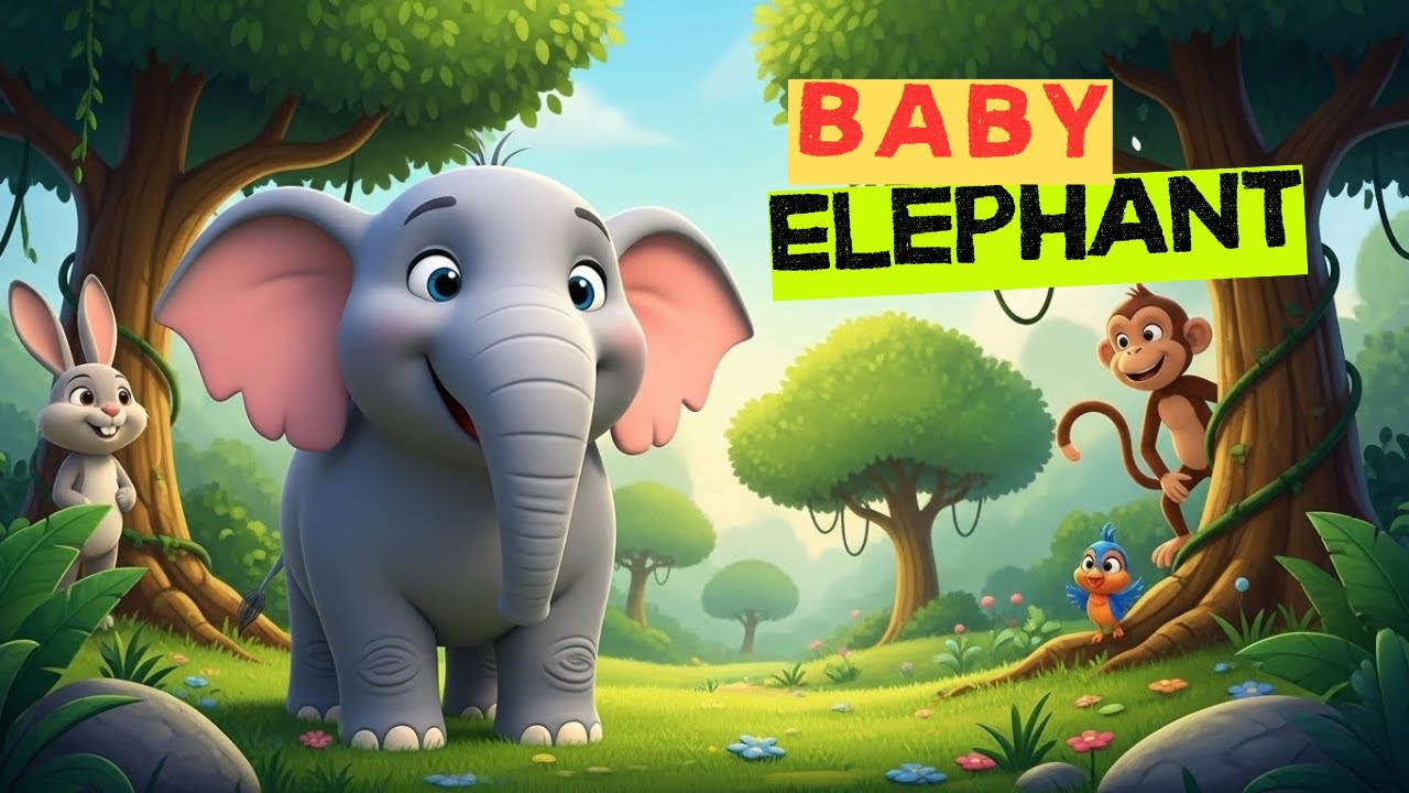 The Kind Little Elephant 🐘 | 1-Minute Kids Story About Kindness & Bravery