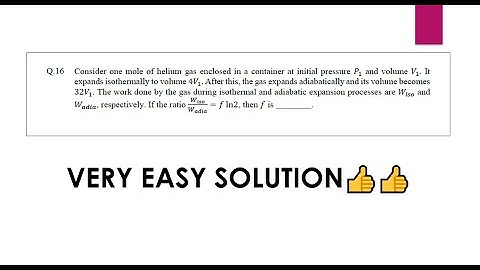 JEE ADV 2020 Difficult Question on Thermodynamics PHYSICS P-1 |Very Easy Solution|JEE ADVANCED 2021