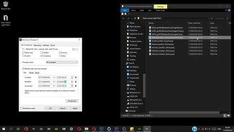 Attribute Changer: edit meta data for created, modified, accessed info of files to set timestamps