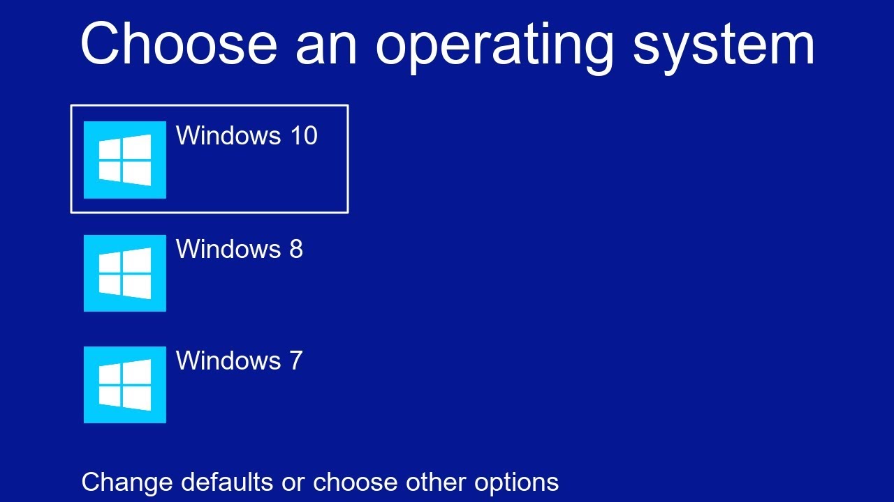 How to Disable Choose an operating system at start up on windows 15