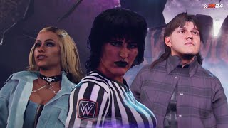 WWE 2K24 - Liv Morgan vs. Dirty Dominik Mysterio | Special Guest Referee Match  Rhea Ripley