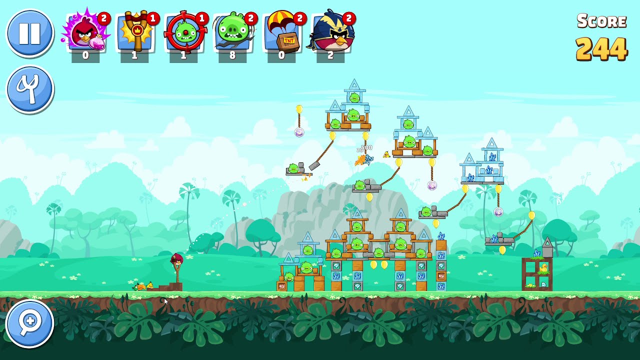 Angry Birds Friends. Level 64 (3 stars). Passage from Sergey Fetisov