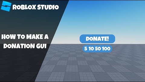 How to make a Donation GUI in Roblox! (Roblox Scripting Tutorial 2023!)